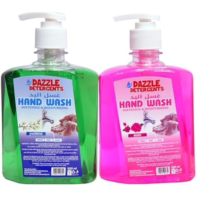 OFFER PACK (2 PACK OF 500ML) : HAND WASH JASMINE & ROSE PRIME QUALITY